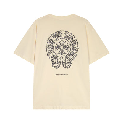 T-shirt Chrome Hearts Sanskrit Horseshoe Cross TB36