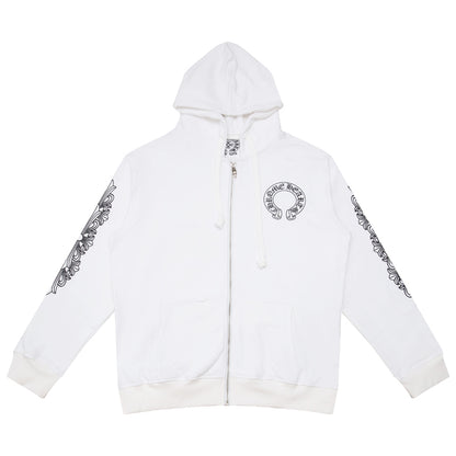 Sweat à capuche zippé Chrome Hearts K5001