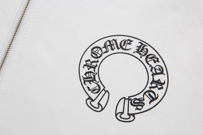 Sweat à capuche zippé Chrome Hearts K5001