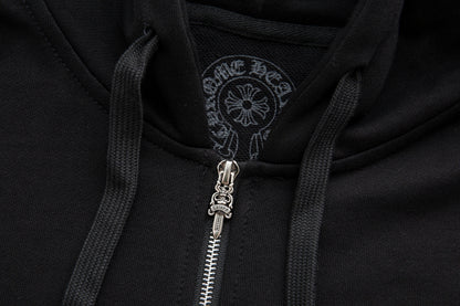 Sweat à capuche zippé Chrome Hearts K5001
