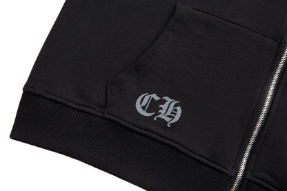 Sweat à capuche zippé Chrome Hearts K5001