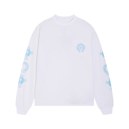 Chrome Hearts – Sweat-shirt à manches longues pour homme K8018