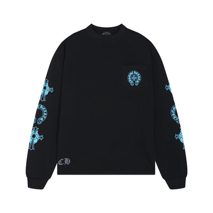 Chrome Hearts – Sweat-shirt à manches longues pour homme K8018