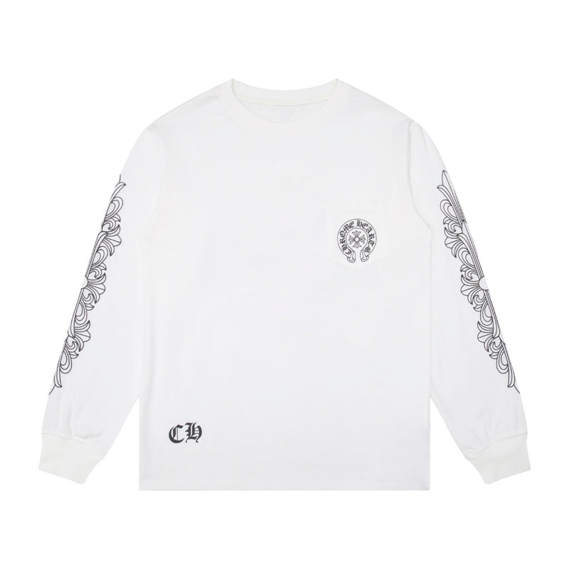 Chrome Hearts Homme T-shirt manches longues Sweatshirt K8008