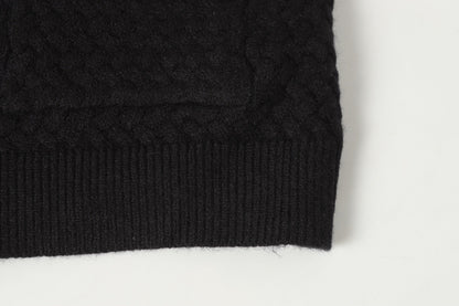 Gilet cardigan en maille Chrome Hearts croix gothique - Veste streetwear noire grise 904