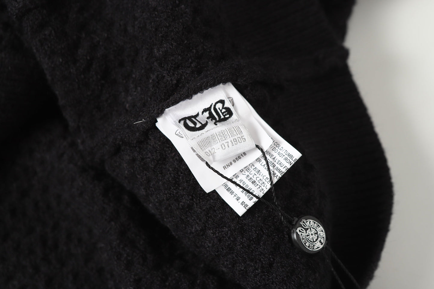 Gilet cardigan en maille Chrome Hearts croix gothique - Veste streetwear noire grise 904