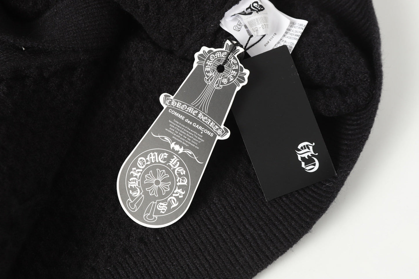 Gilet cardigan en maille Chrome Hearts croix gothique - Veste streetwear noire grise 904