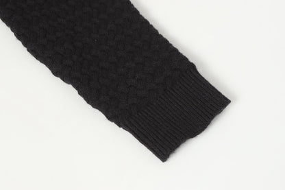 Gilet cardigan en maille Chrome Hearts croix gothique - Veste streetwear noire grise 904