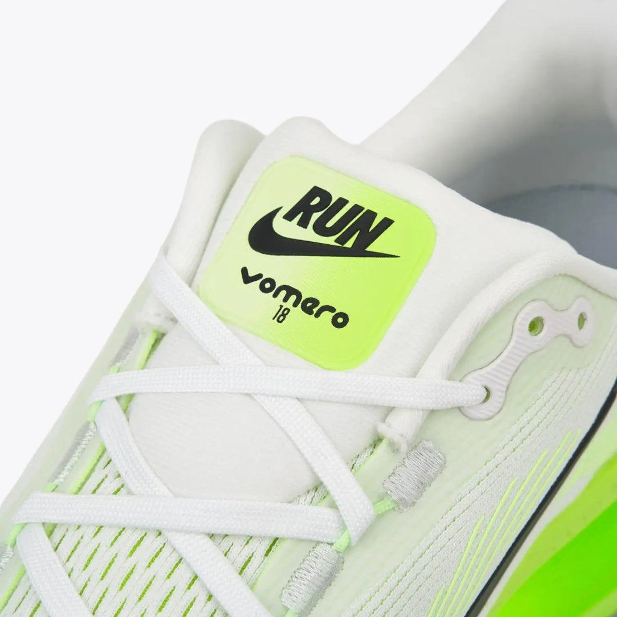 Nike Vomero 18 Road Running Shoes - White / Electric Green / Volt