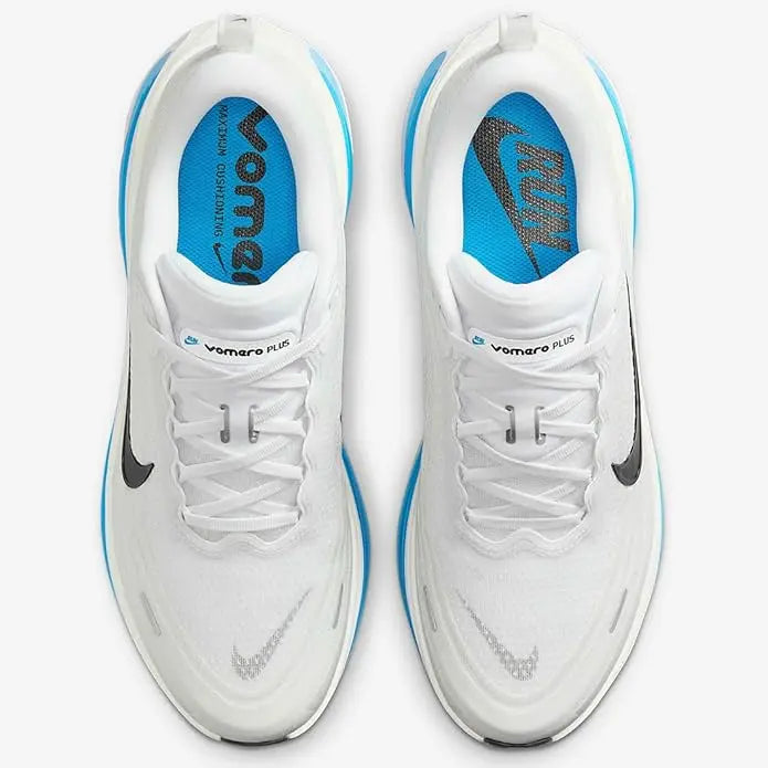 Nike Vomero Plus Road Running Shoes - White / Blue Hero