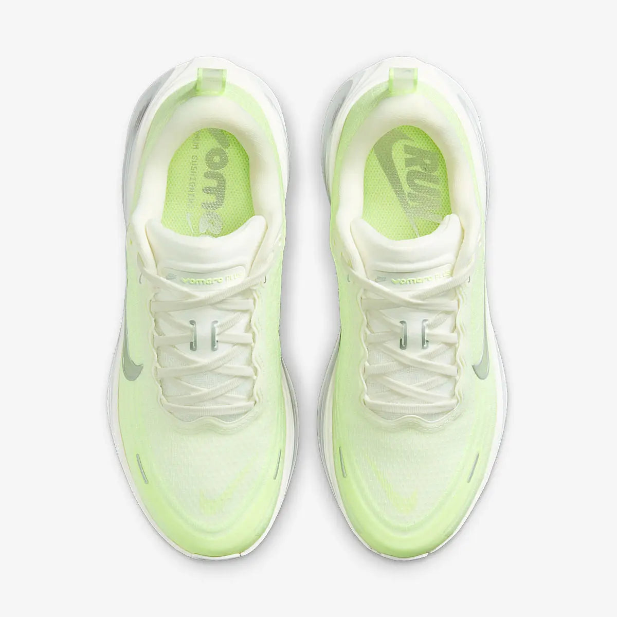 Nike Vomero Plus Road Running Shoes - Barely Volt / Metallic Silver