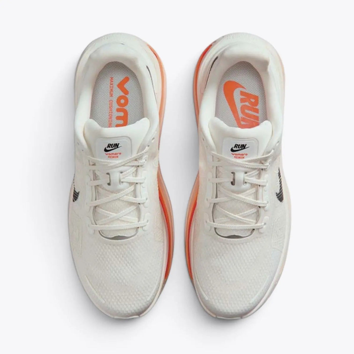 Nike Vomero Premium Road Running Shoes - Sail / Coconut Milk / Total Orange