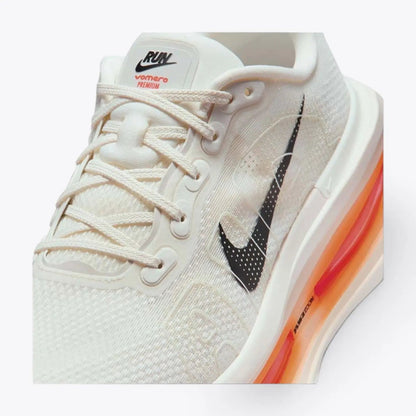 Nike Vomero Premium Road Running Shoes - Sail / Coconut Milk / Total Orange
