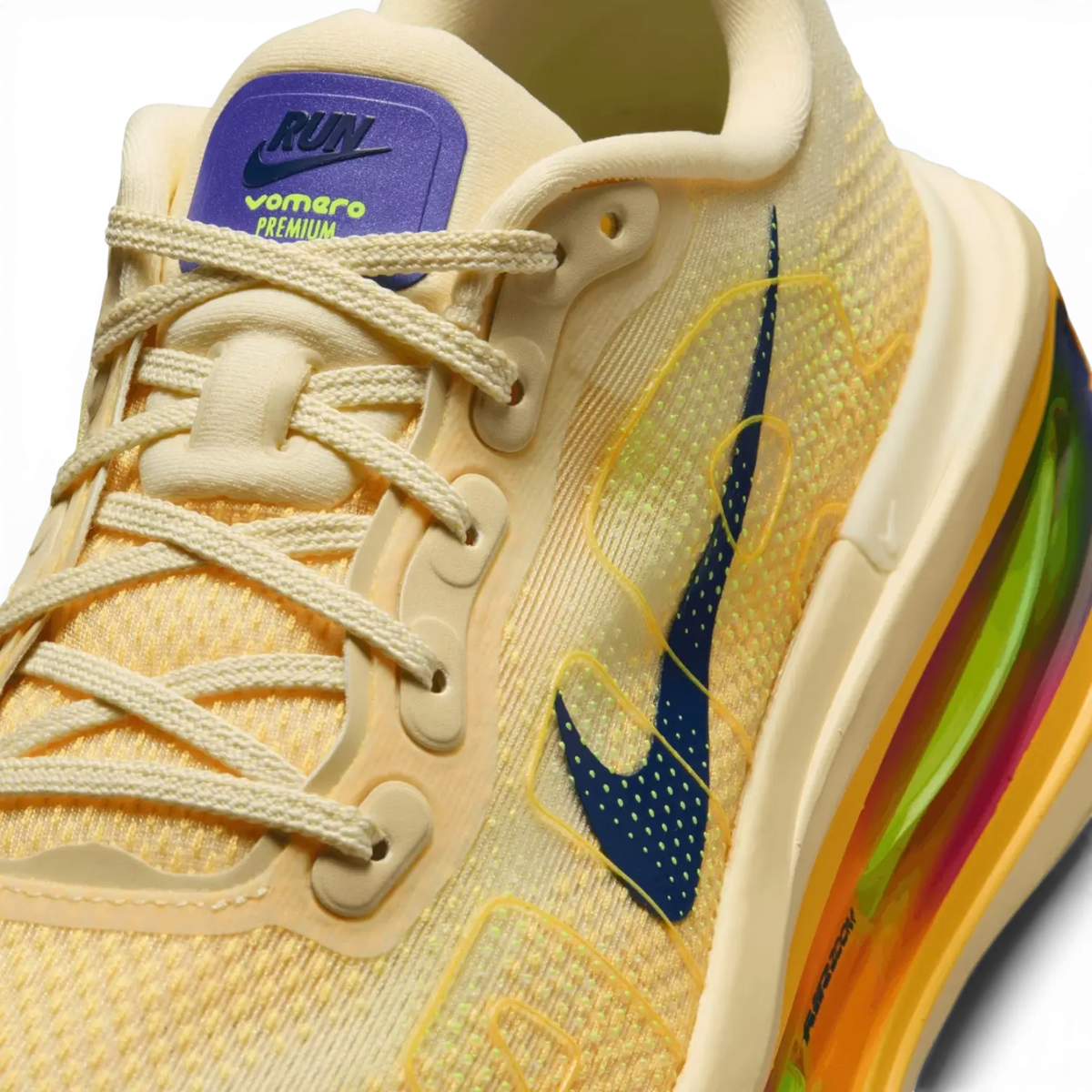 Nike Vomero Premium Road Running Shoes - Alabaster / Citron Pulse