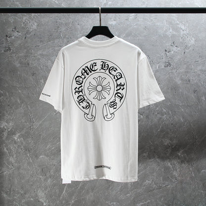 T-shirt Chrome Hearts Horse Shoe Logo avec poche K6013