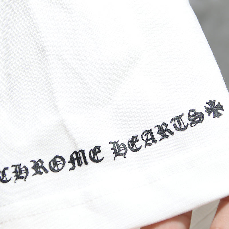 T-shirt Chrome Hearts Horse Shoe Logo avec poche K6013