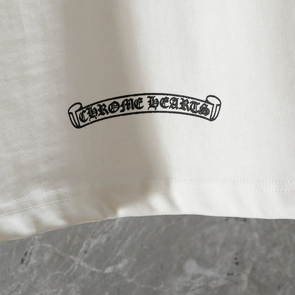 T-shirt Chrome Hearts Horse Shoe Logo avec poche K6013