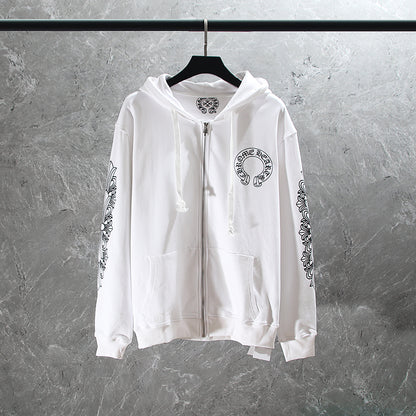 Sweat à capuche zippé Chrome Hearts K5001