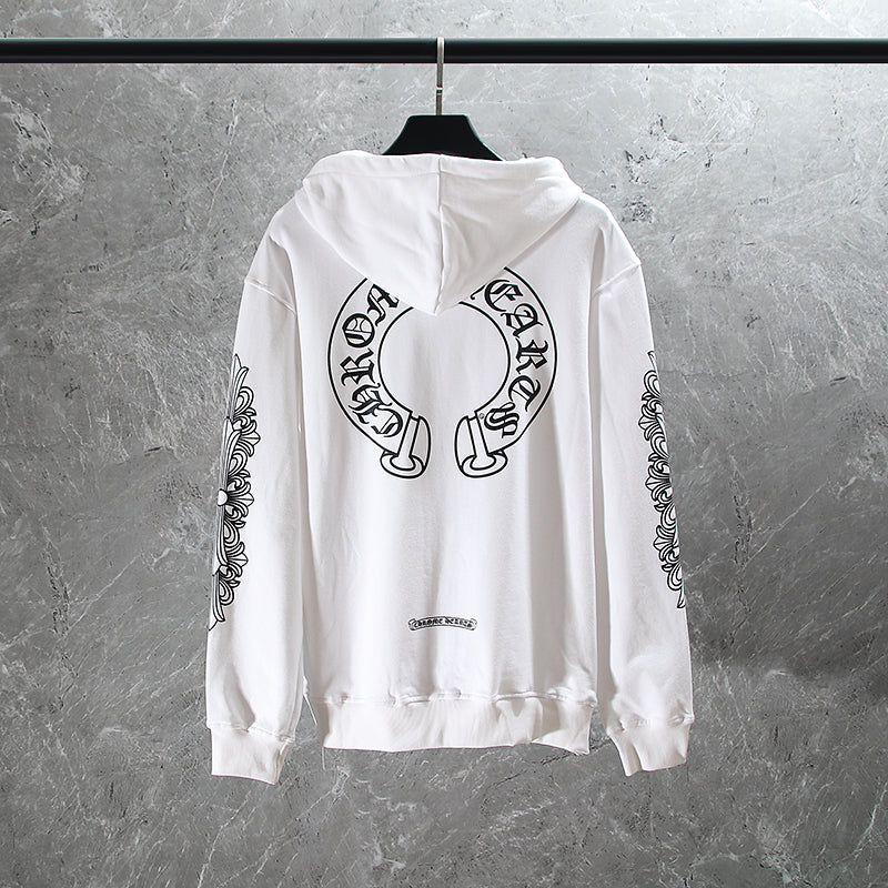Sweat à capuche zippé Chrome Hearts K5001