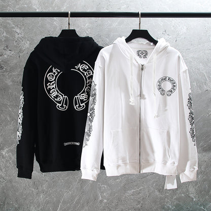 Sweat à capuche zippé Chrome Hearts K5001