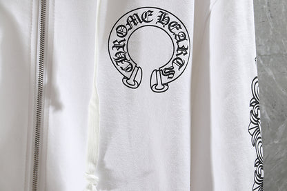 Sweat à capuche zippé Chrome Hearts K5001