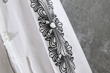 Sweat à capuche zippé Chrome Hearts K5001