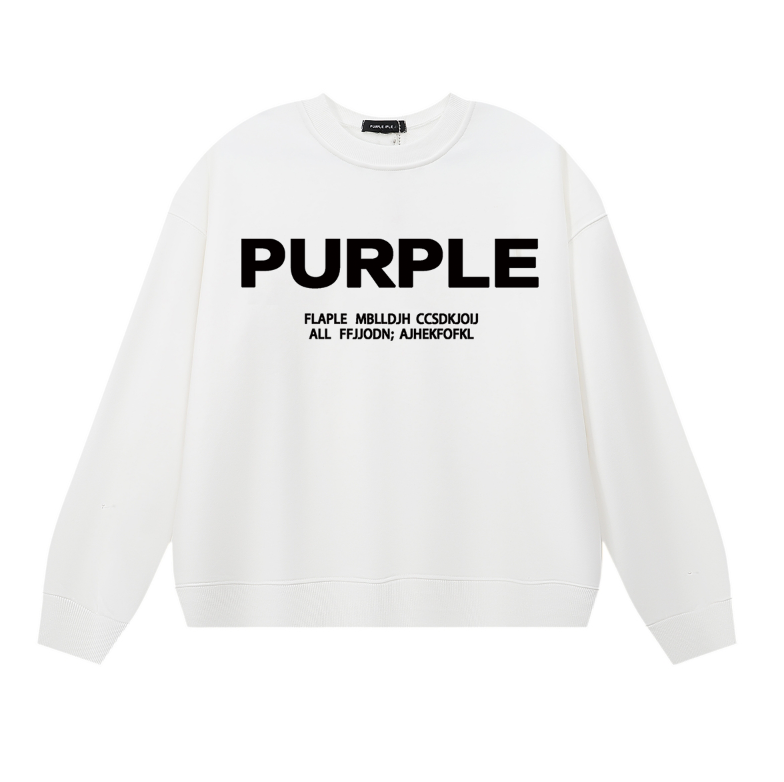 T-shirt à manches longues violet pour hommes 1142