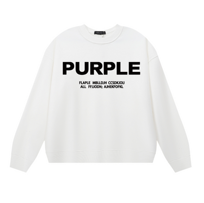 T-shirt à manches longues violet pour hommes 1142