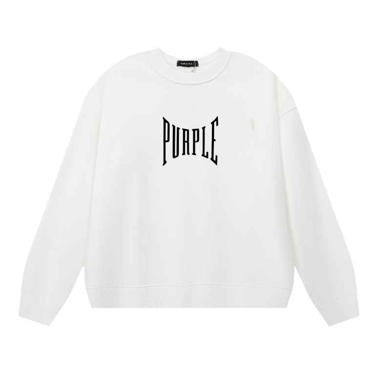 Sweat-shirt homme à manches longues violet 1156