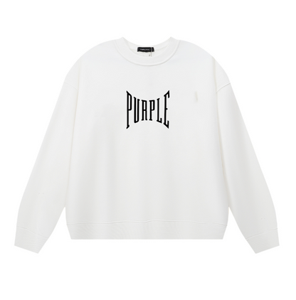 Sweat-shirt homme à manches longues violet 1156