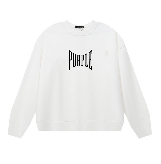 Sweat-shirt homme à manches longues violet 1156