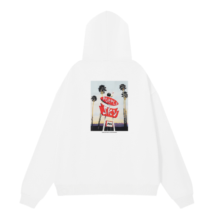 Nouveau Sweat à Capuche Violet 998