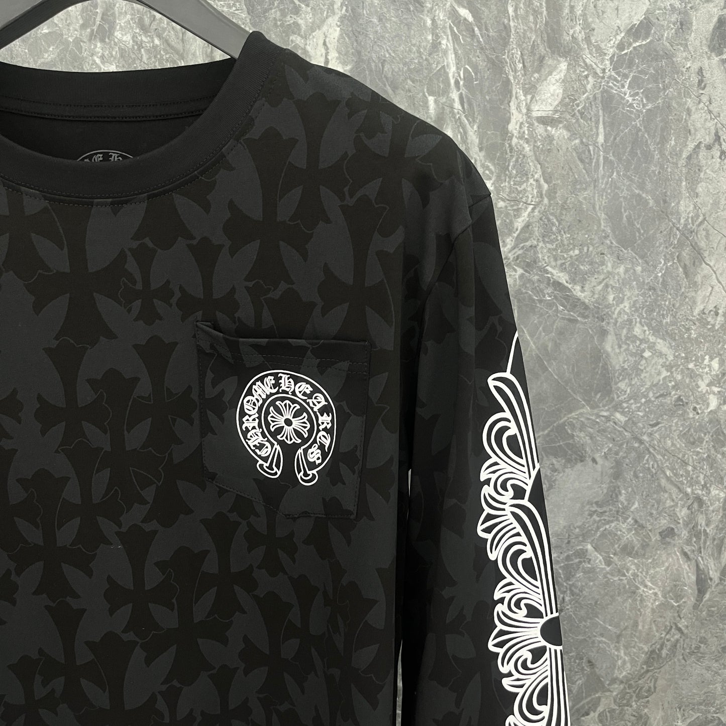 Chrome Hearts Homme T-shirt à manches longues Sweat-shirt K9019
