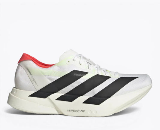 Adidas Adizero Adios Pro 4 Running Shoes – White / Black / Silver
