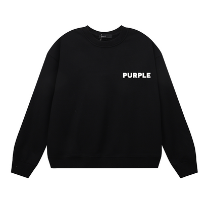 Sweat-shirt homme à manches longues violet 1152