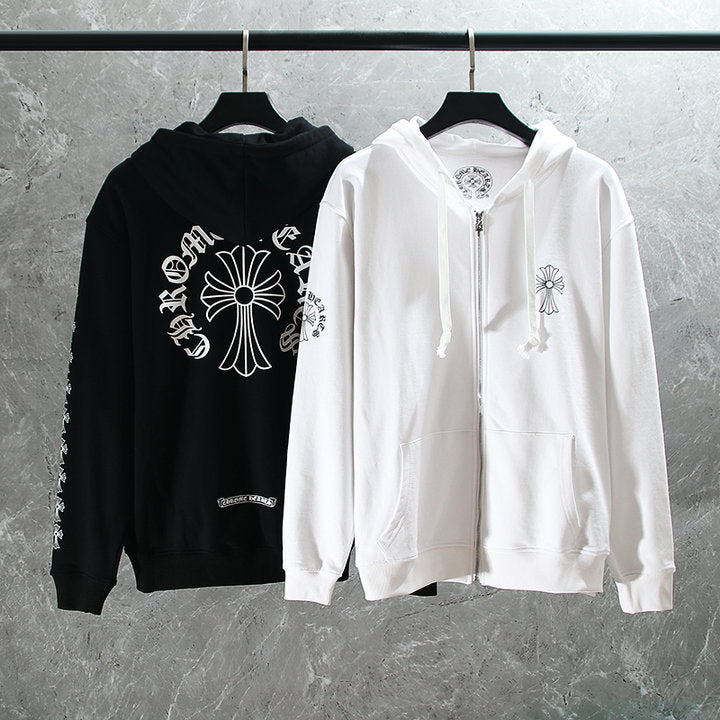 Chrome Hearts sweat à capuche zippé K5007