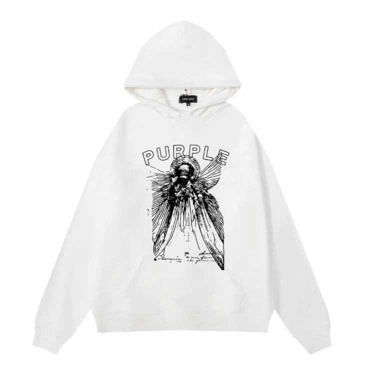 Nouveau sweat à capuche violet 990