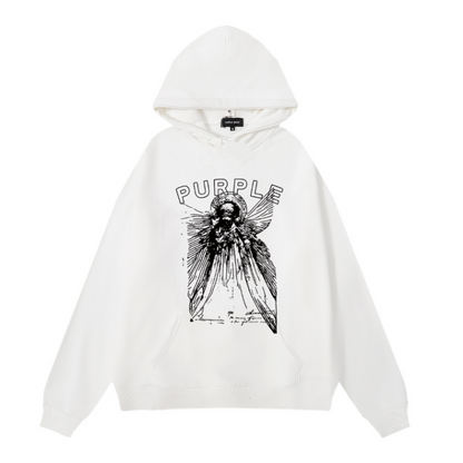 Nouveau sweat à capuche violet 990