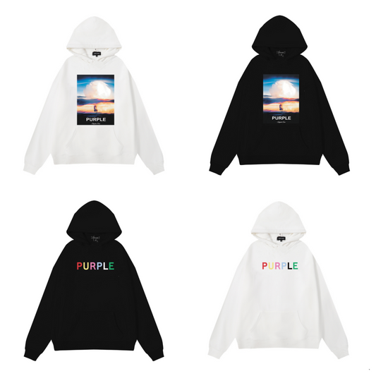 Nouveau sweat à capuche violet 983