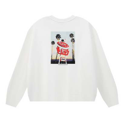 Sweat-shirt homme à manches longues violet 1150