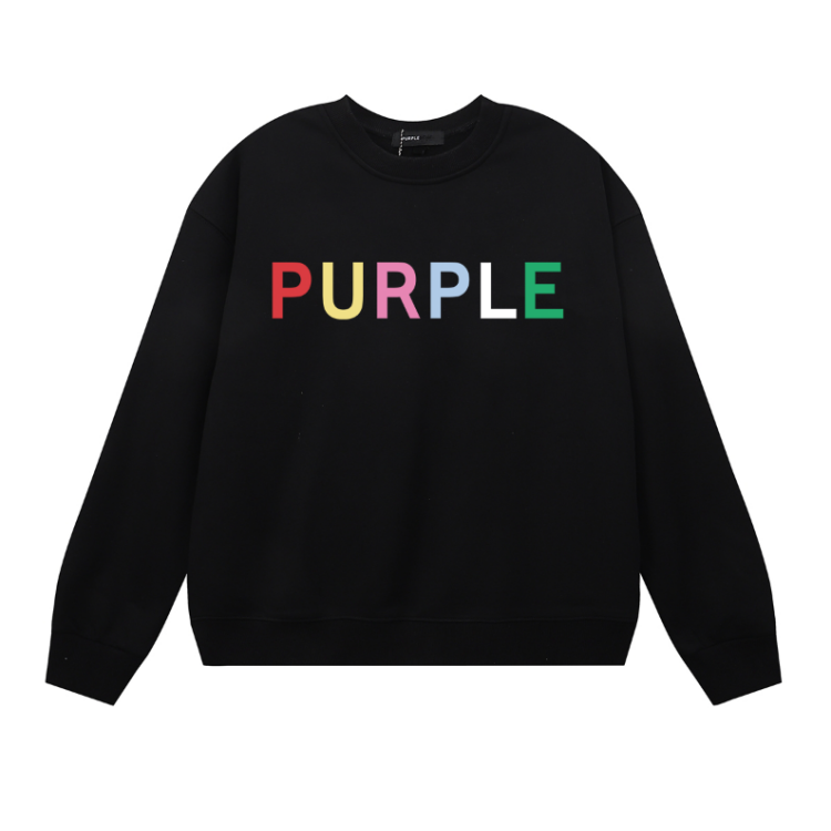 Sweat-shirt homme à manches longues violet 1125