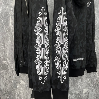 Sweat à capuche zippé Chrome Hearts K5028