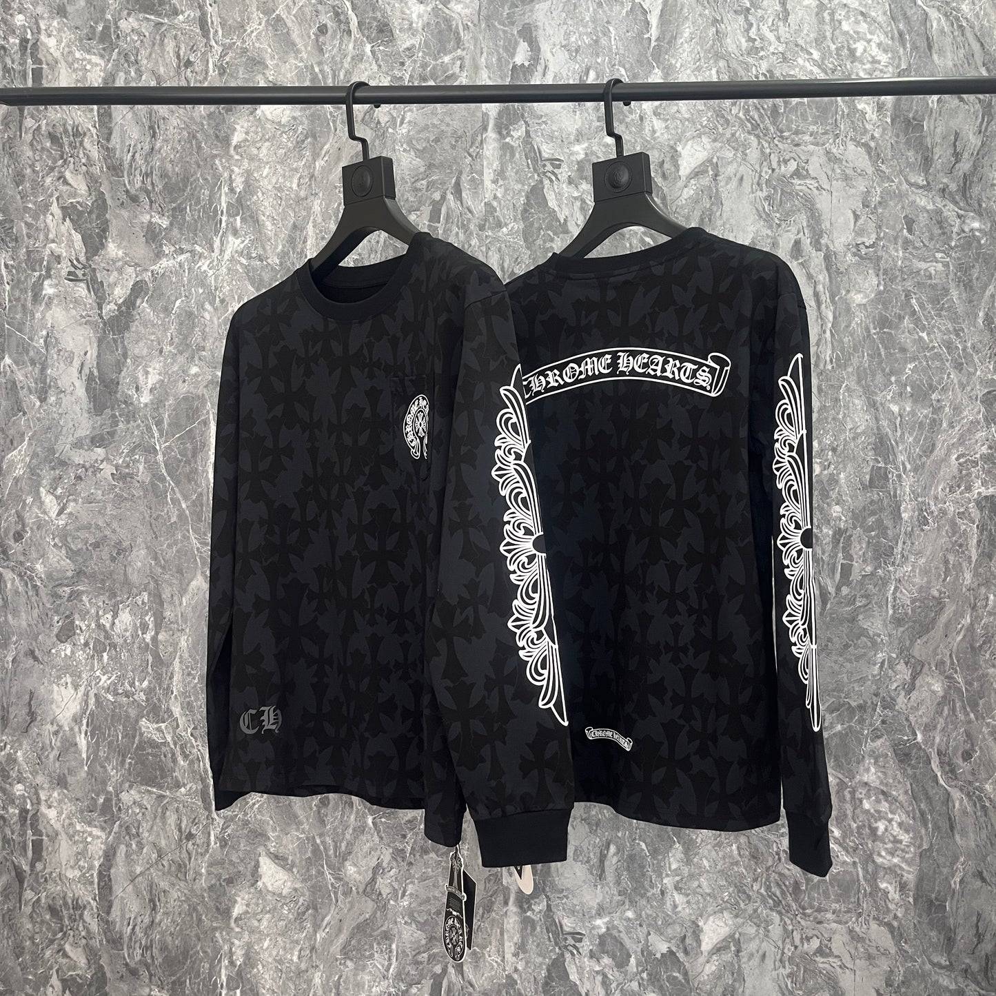 Chrome Hearts Homme T-shirt à manches longues Sweat-shirt K9019