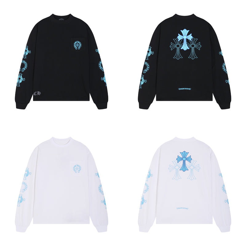 Chrome Hearts – Sweat-shirt à manches longues pour homme K8018