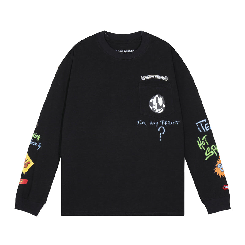 Chrome Hearts - T-shirt à manches longues K8010 pour homme
