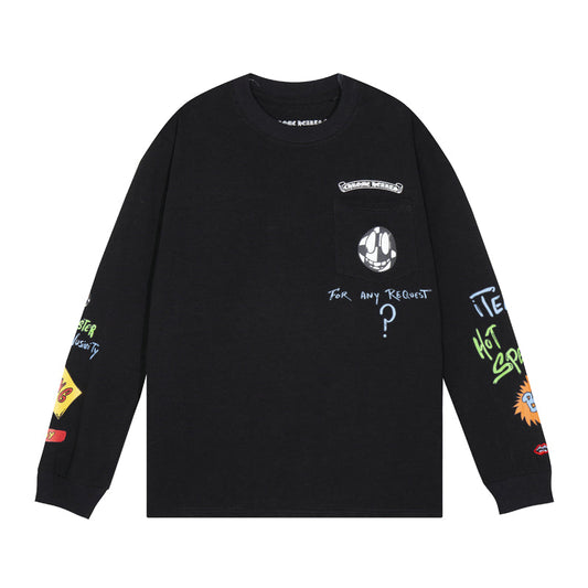 Chrome Hearts - T-shirt à manches longues K8010 pour homme