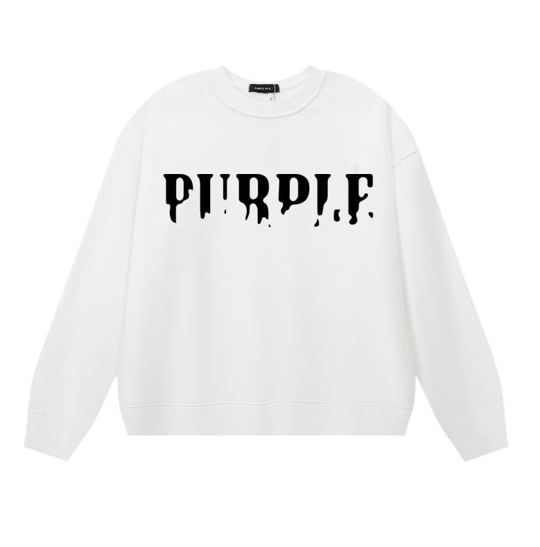T-shirt à manches longues violet pour hommes 1142