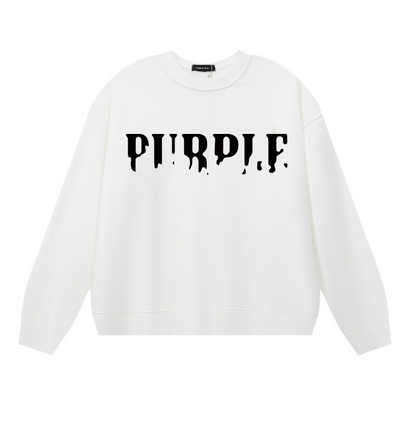T-shirt à manches longues violet pour hommes 1142