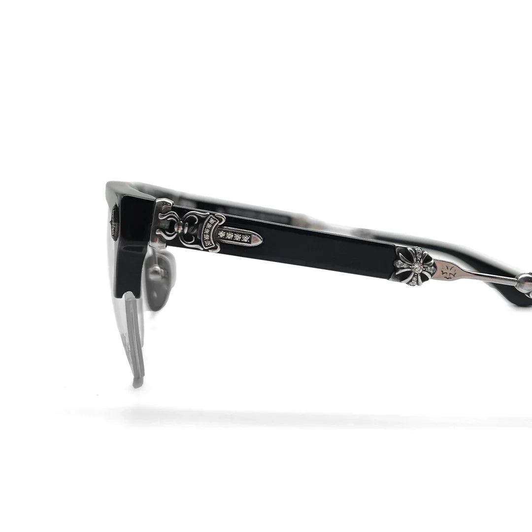 Lunettes Chrome Hearts Evagilist Diamond BK/SS