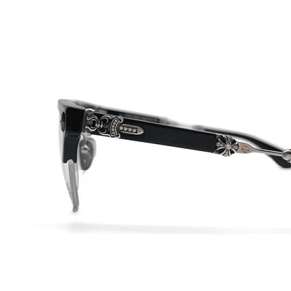 Lunettes Chrome Hearts Evagilist Diamond BK/SS